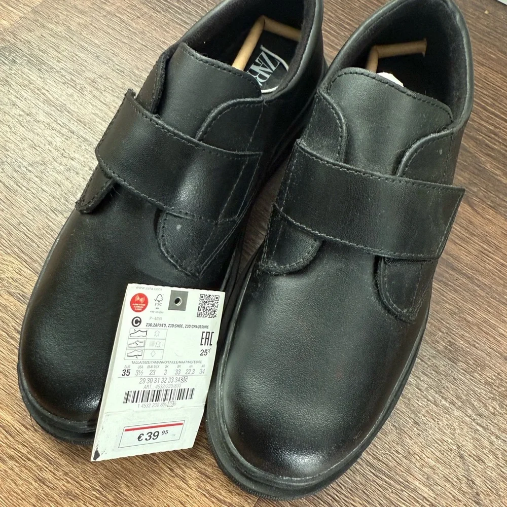 Zara Black Kids Oxfords